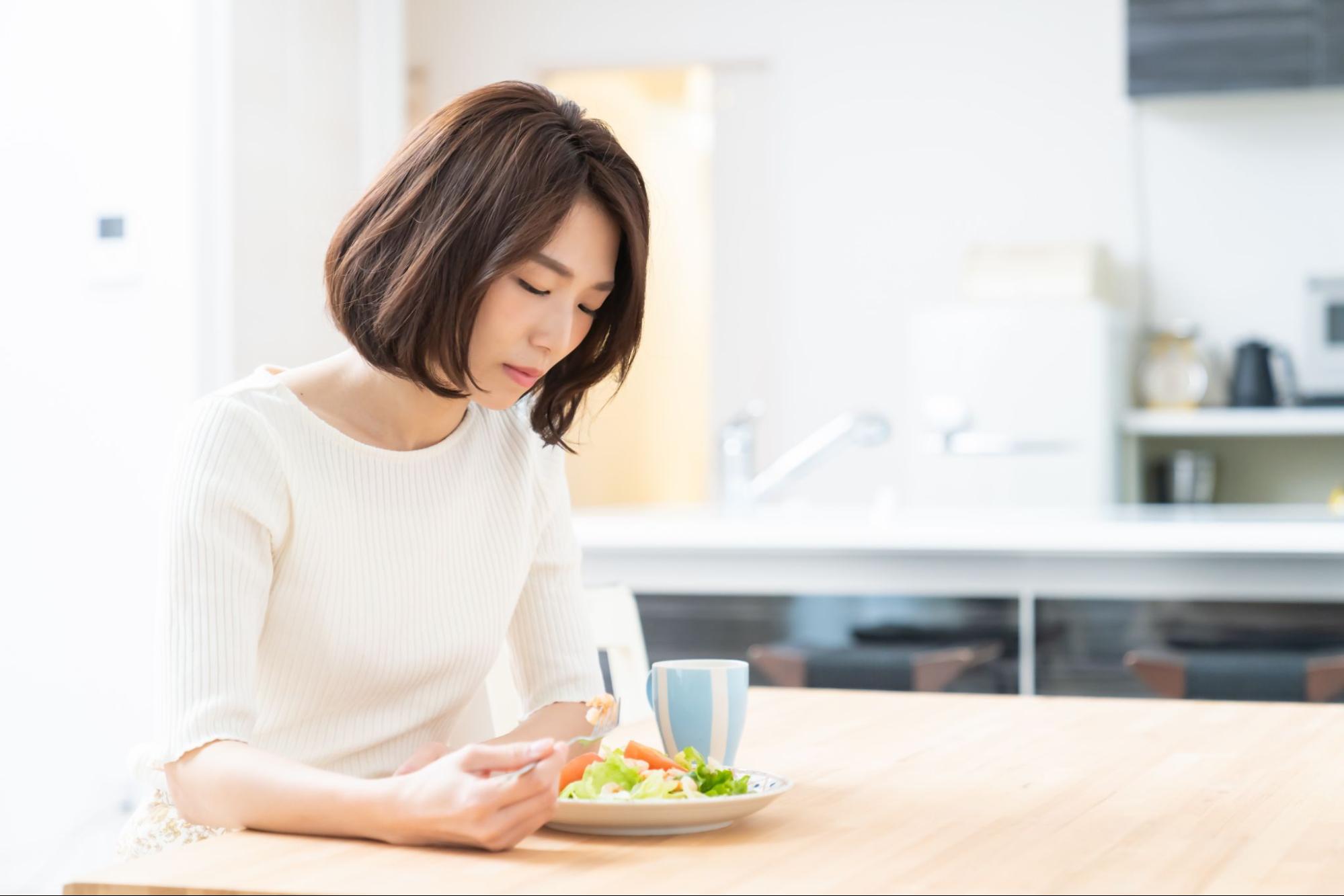 食欲が落ちたときは無理に食べない